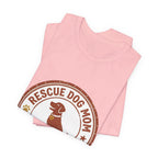 Rescue Dog Mom Tee | rescue pride, fur baby shirt
