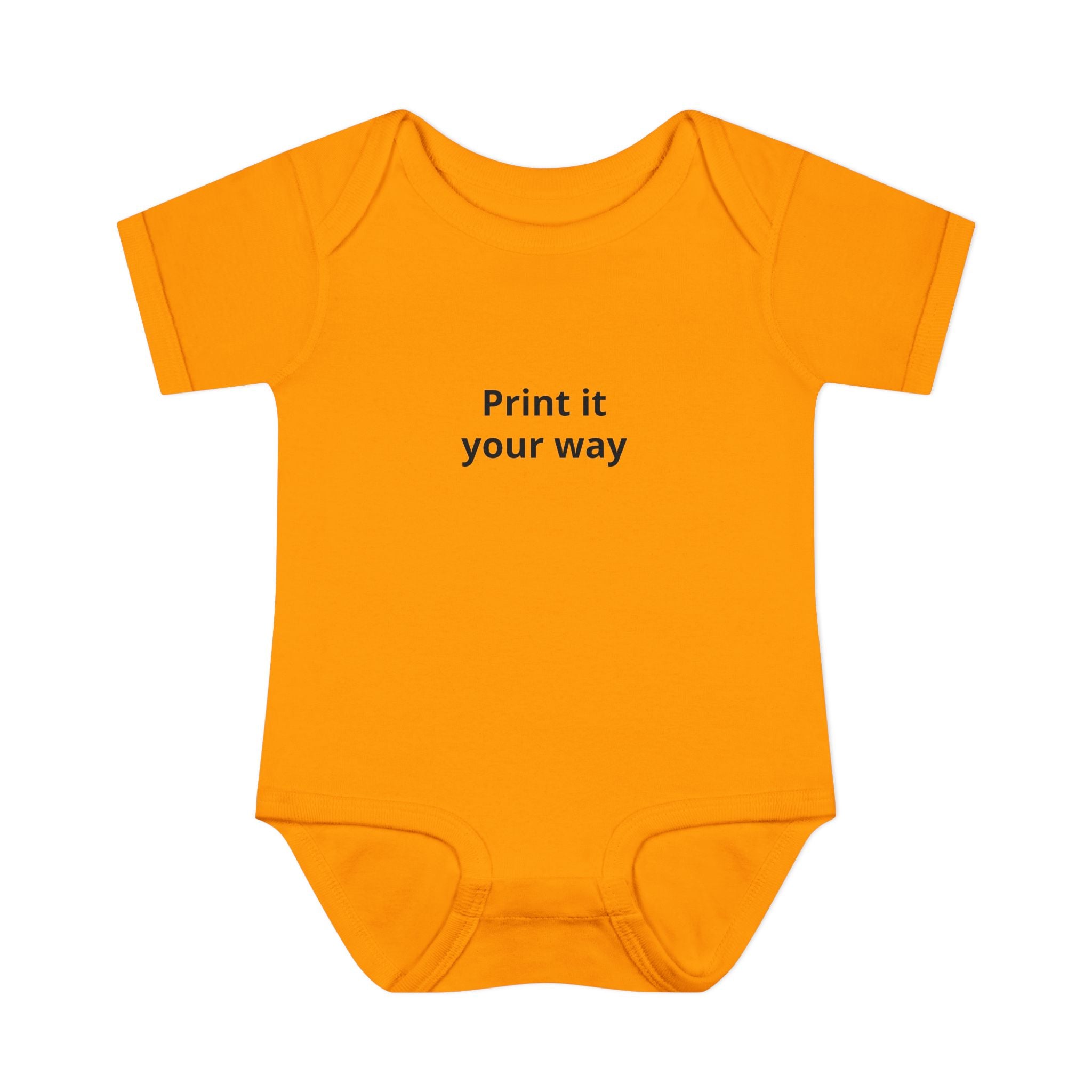 Infant Bodysuit — Customizable Baby One-Piece ("Print it your way")