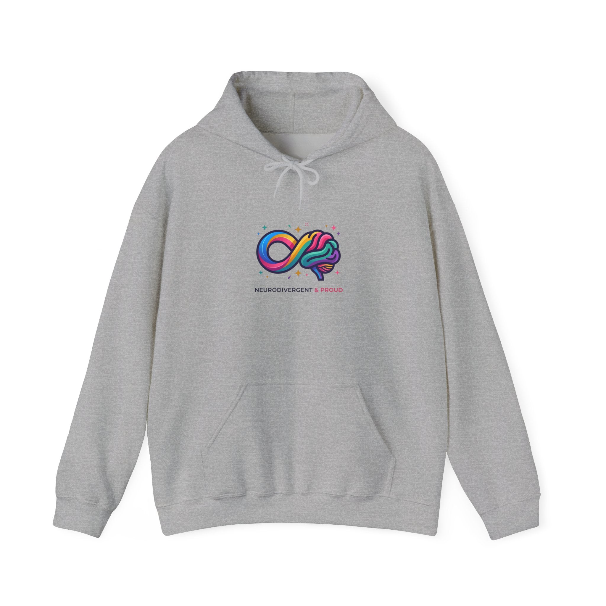 Autistic Pride Infinity Brain Hoodie | neurodiversity, affirming