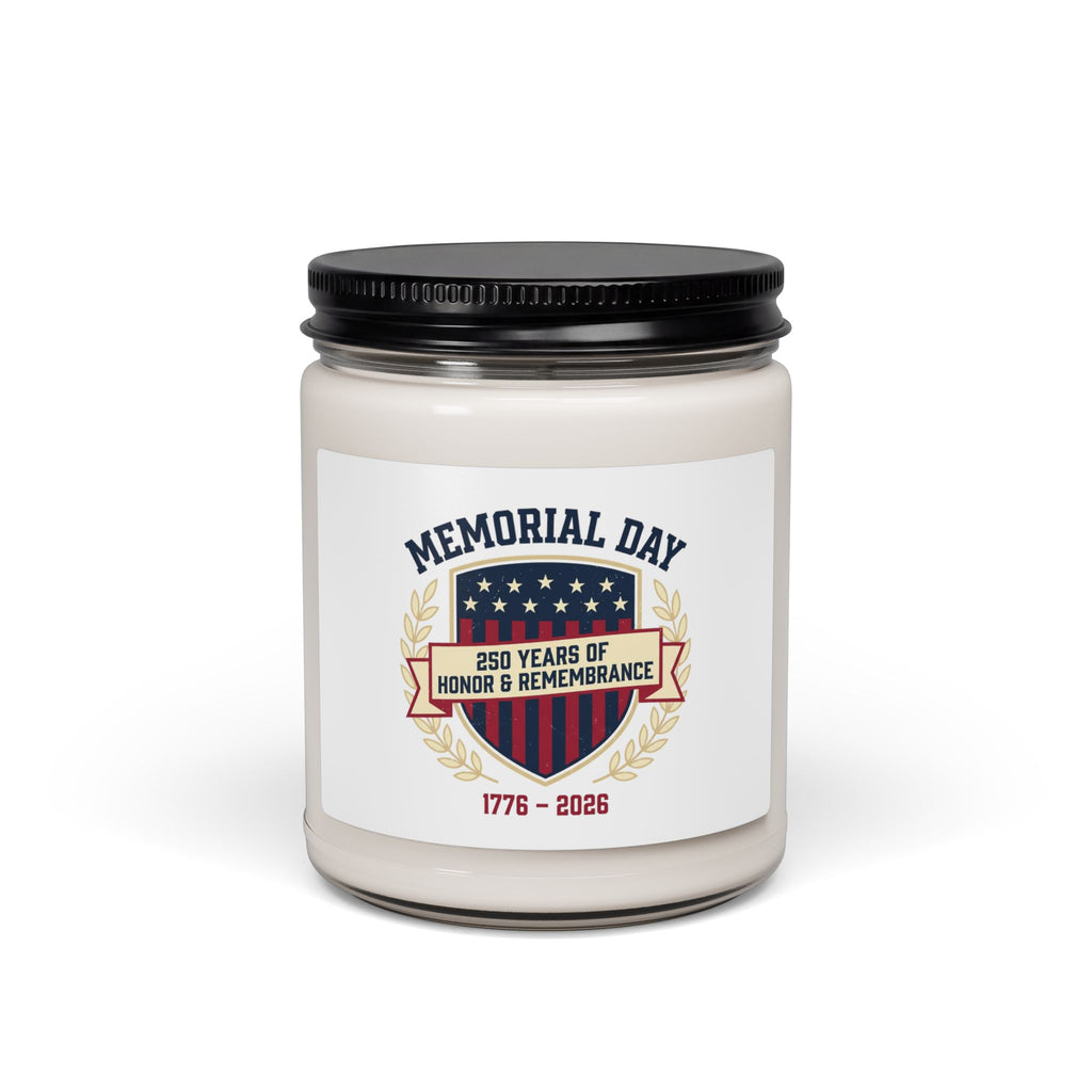 Memorial Day 250 Years Soy Candle | USA 250, 1776–2026, patriotic vintage