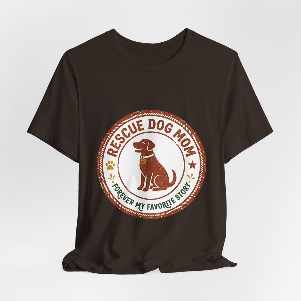 Rescue Dog Mom Tee | rescue pride, fur baby shirt