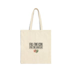 Full-Time Icon Tote | streetwear mom, minimalist mom life canvas
