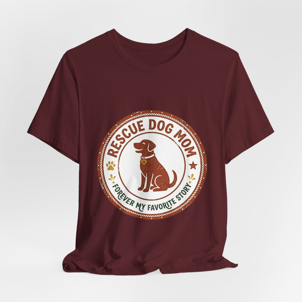 Rescue Dog Mom Tee | rescue pride, fur baby shirt