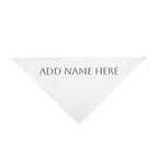 Custom Pet Bandana — Personalized "Your Text Here" Triangle Scarf for Dogs & Cats
