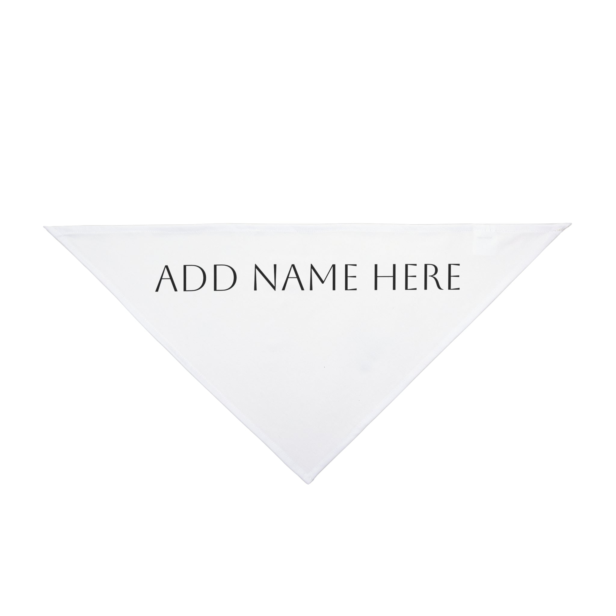 Custom Pet Bandana — Personalized "Your Text Here" Triangle Scarf for Dogs & Cats