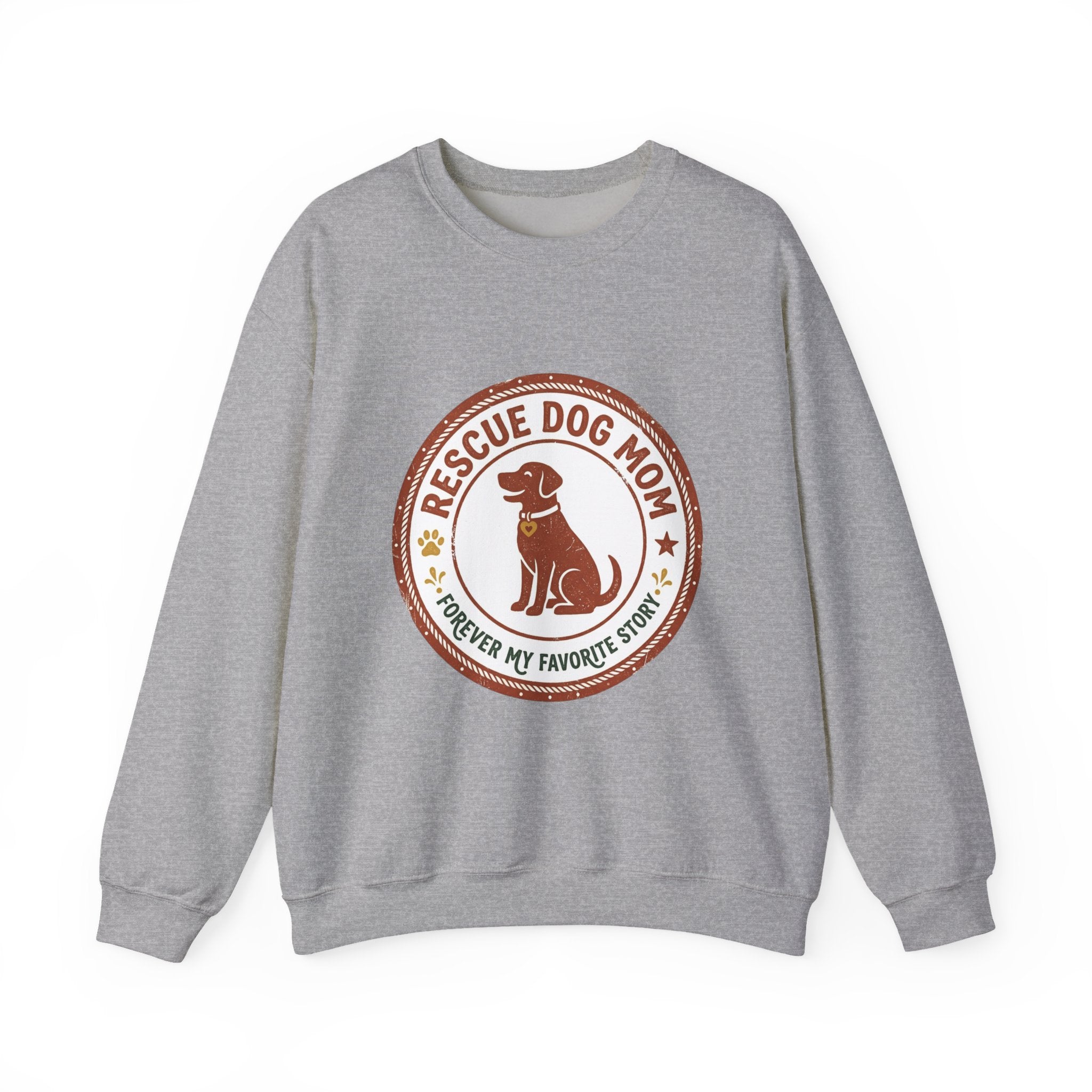 Rescue Dog Mom Crewneck Sweatshirt | rescue pride, fur baby