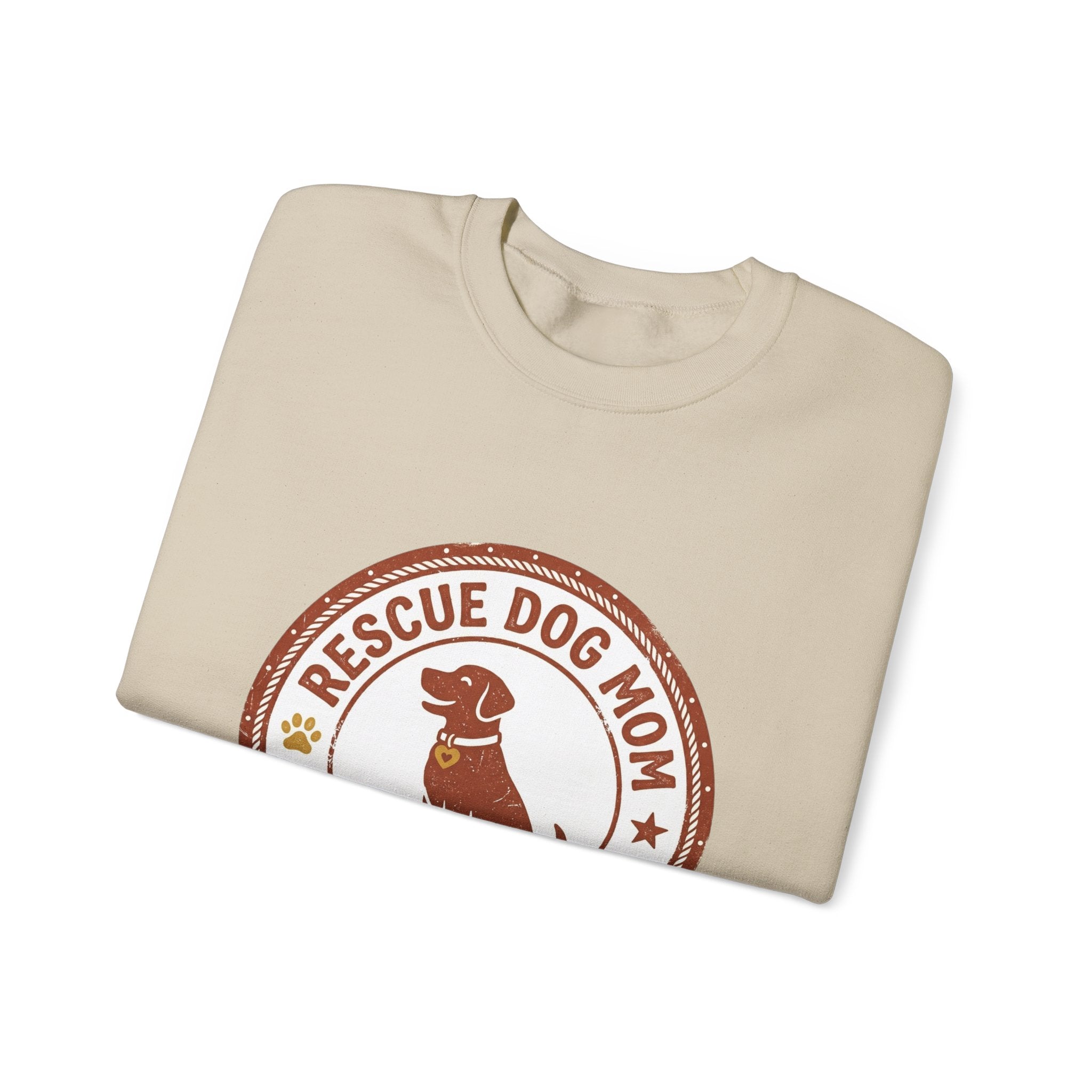 Rescue Dog Mom Crewneck Sweatshirt | rescue pride, fur baby