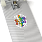 No Hate in My Paint Sticker | queer basketball, pride protest