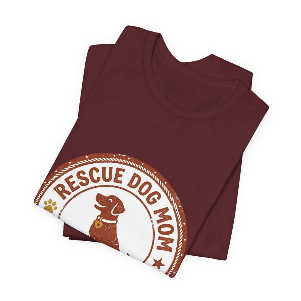 Rescue Dog Mom Tee | rescue pride, fur baby shirt