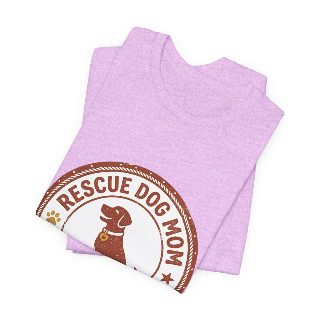 Rescue Dog Mom Tee | rescue pride, fur baby shirt