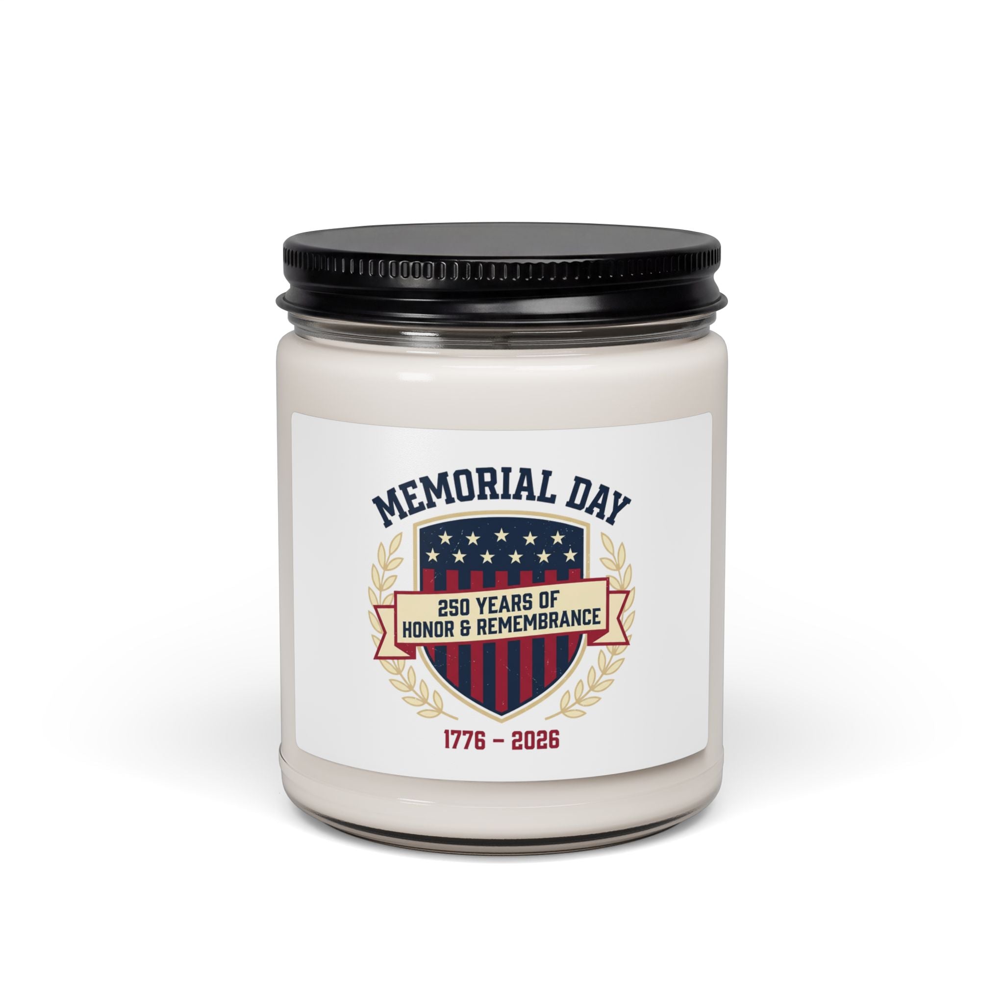 Memorial Day 250 Years Soy Candle | USA 250, 1776–2026, patriotic vintage