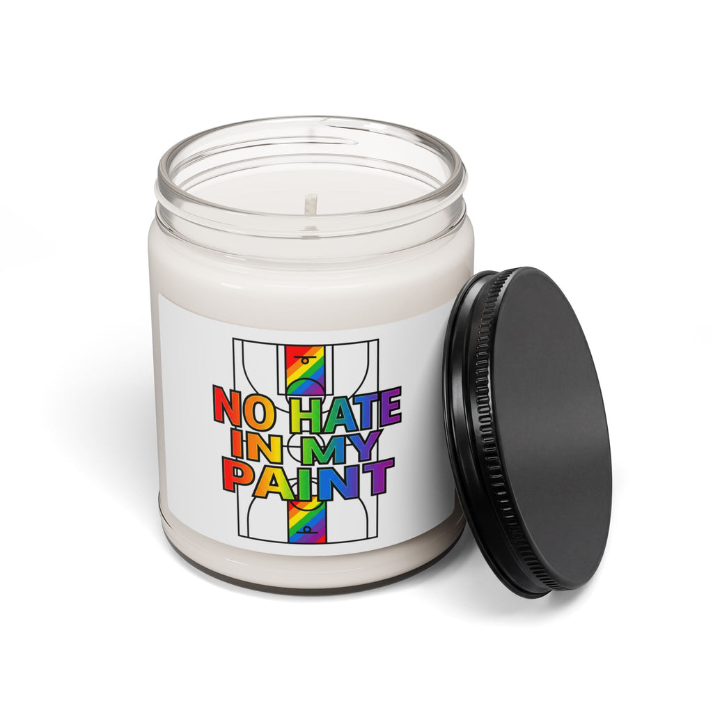 No Hate In My Paint Candle | queer basketball, inclusion soy candle