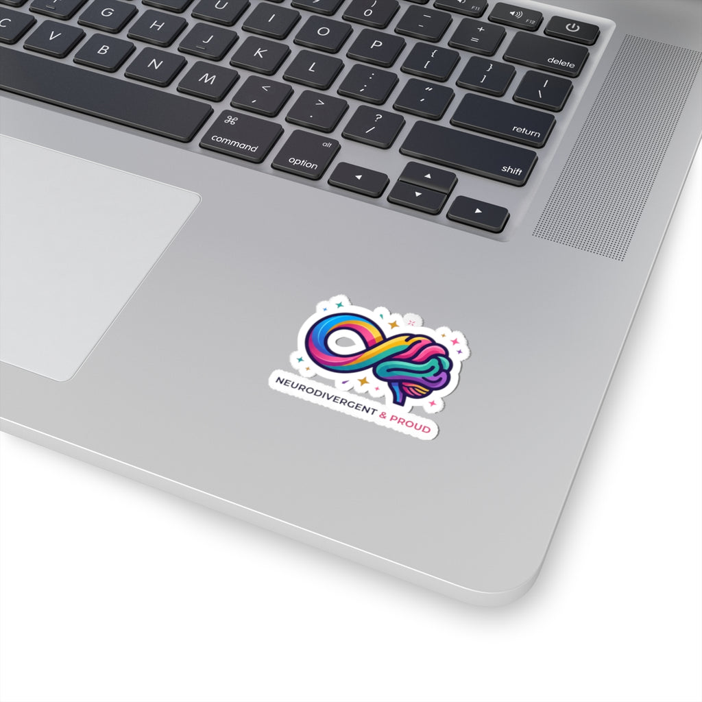 Neurodivergent & Proud Kiss-Cut Stickers | Autistic Pride, Sensory-Friendly