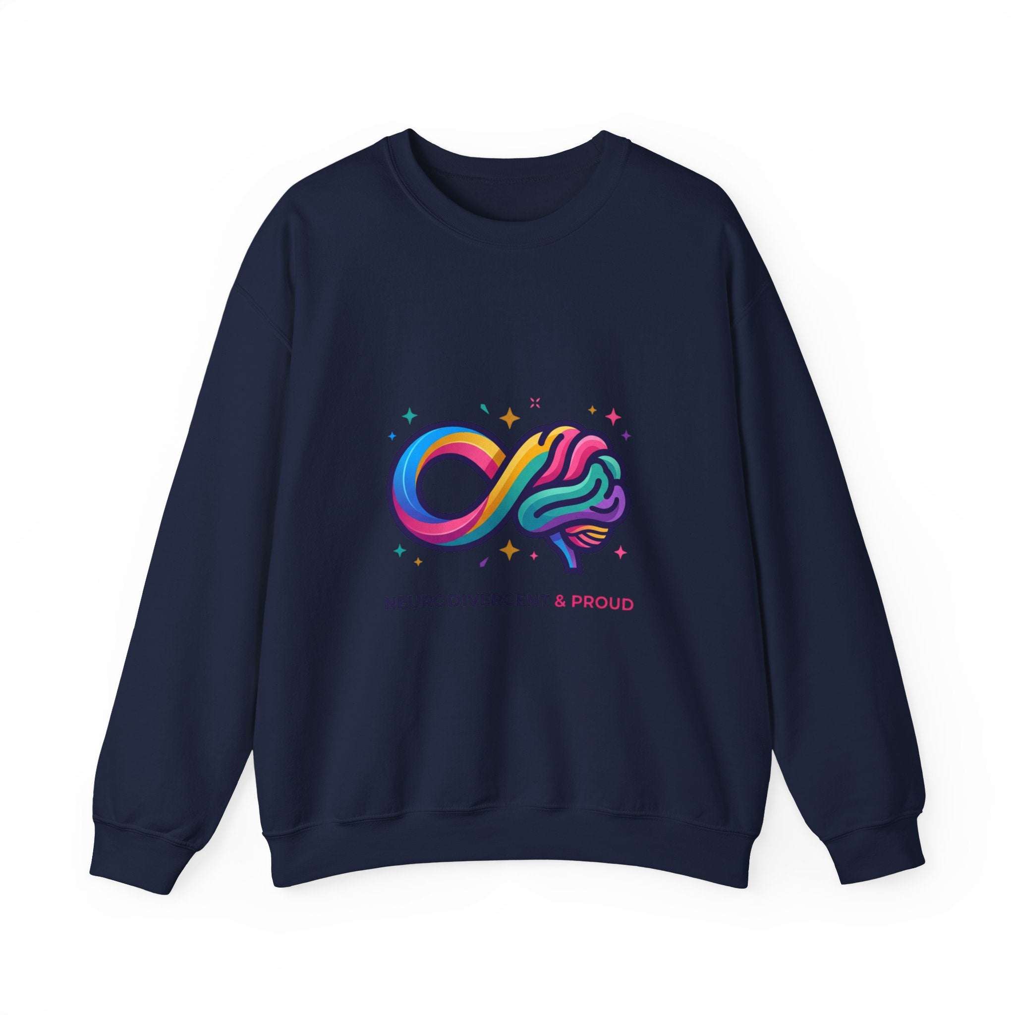 Neurodivergent & Proud Infinity Logo Sweatshirt, autistic pride, affirming