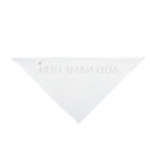 Custom Pet Bandana — Personalized "Your Text Here" Triangle Scarf for Dogs & Cats