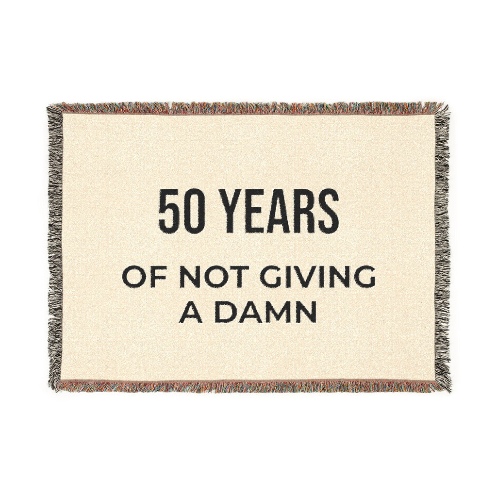 Woven Blanket — ‘50 Years of Love’ Anniversary Woven Throw