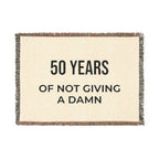 Woven Blanket — ‘50 Years of Love’ Anniversary Woven Throw