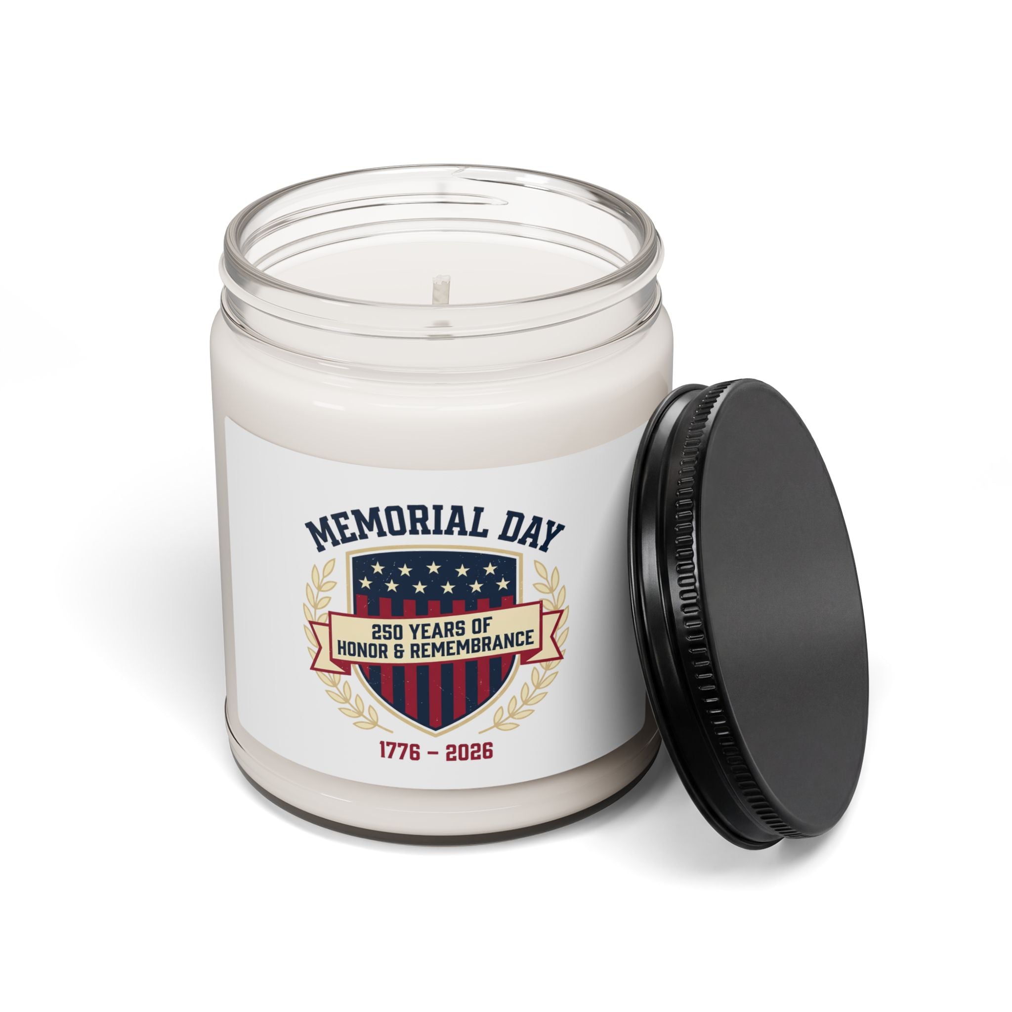 Memorial Day 250 Years Soy Candle | USA 250, 1776–2026, patriotic vintage