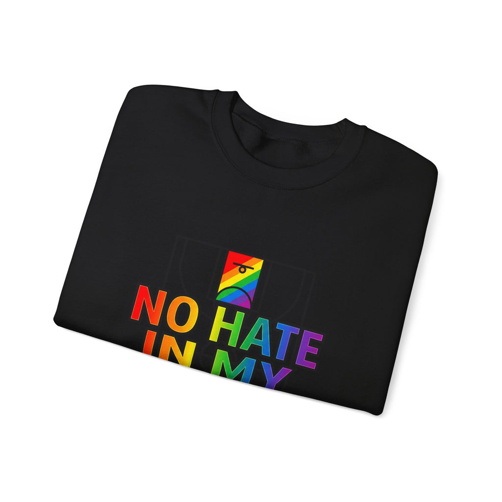 No Hate In My Paint Sweatshirt | queer basketball, inclusion, ally protest wear