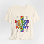No Hate In My Paint Tee | queer basketball, inclusion, pride protest wear