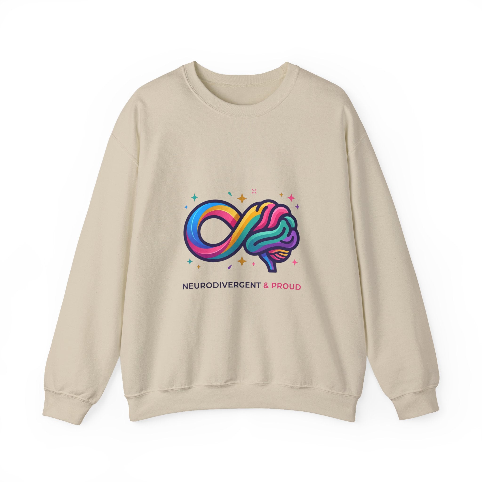 Neurodivergent & Proud Infinity Logo Sweatshirt, autistic pride, affirming