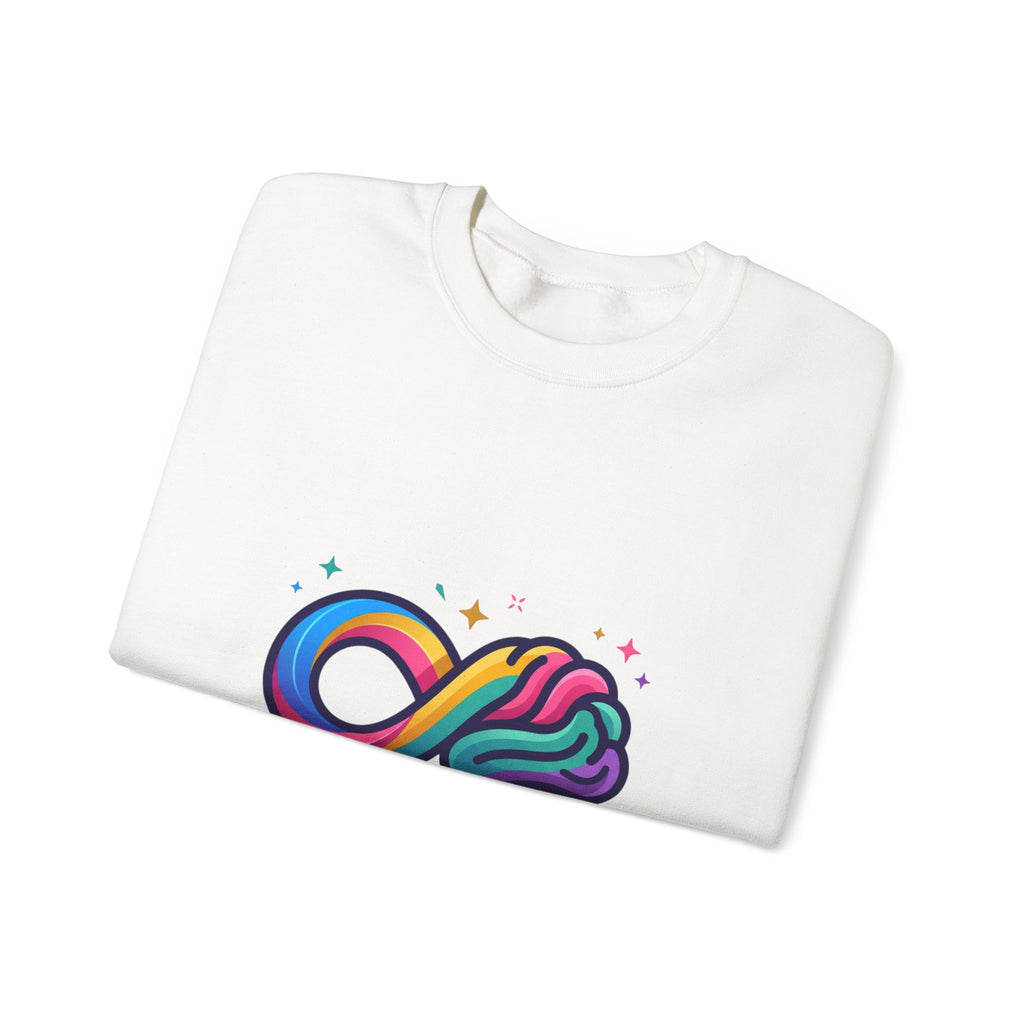 Neurodivergent & Proud Infinity Logo Sweatshirt, autistic pride, affirming