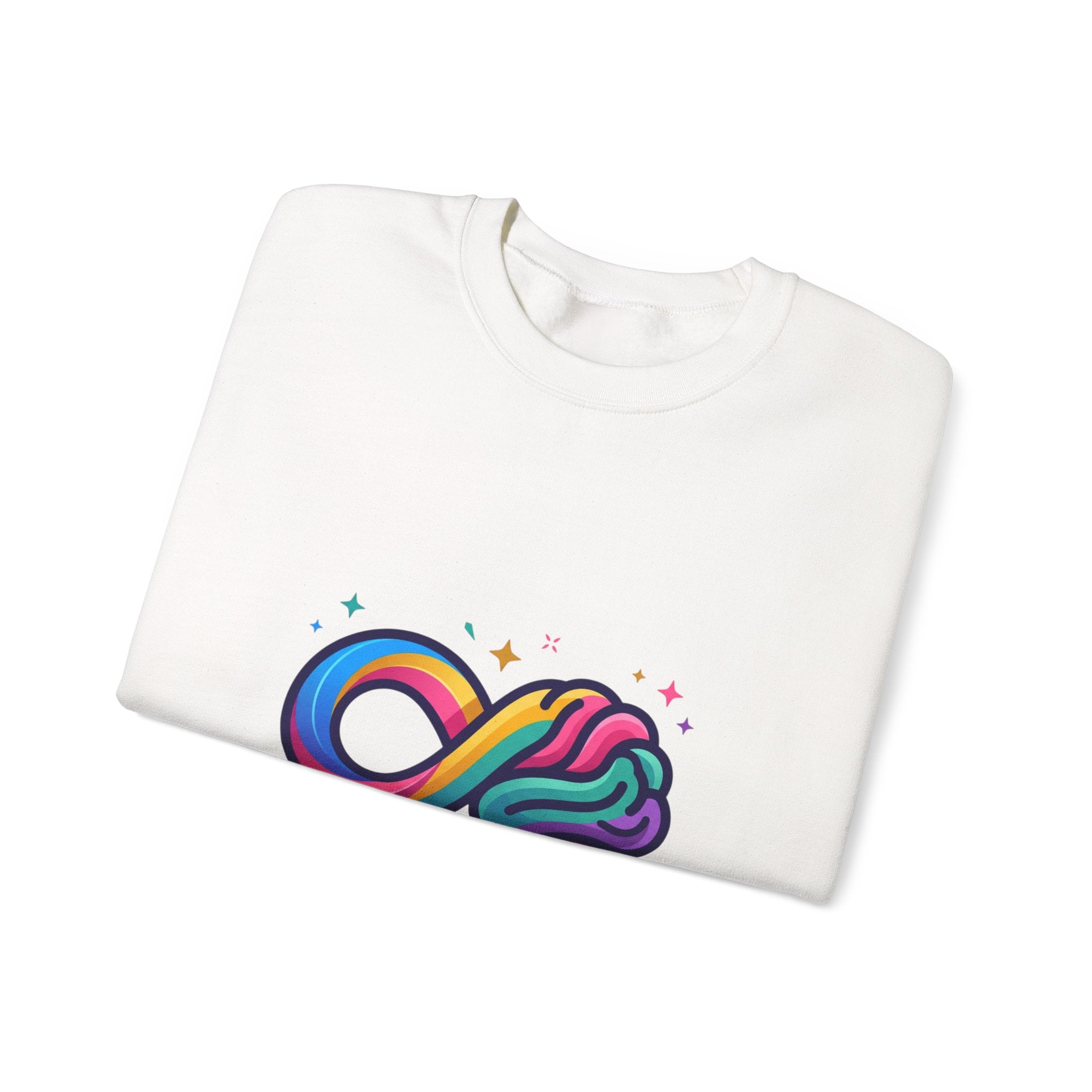 Neurodivergent & Proud Infinity Logo Sweatshirt, autistic pride, affirming