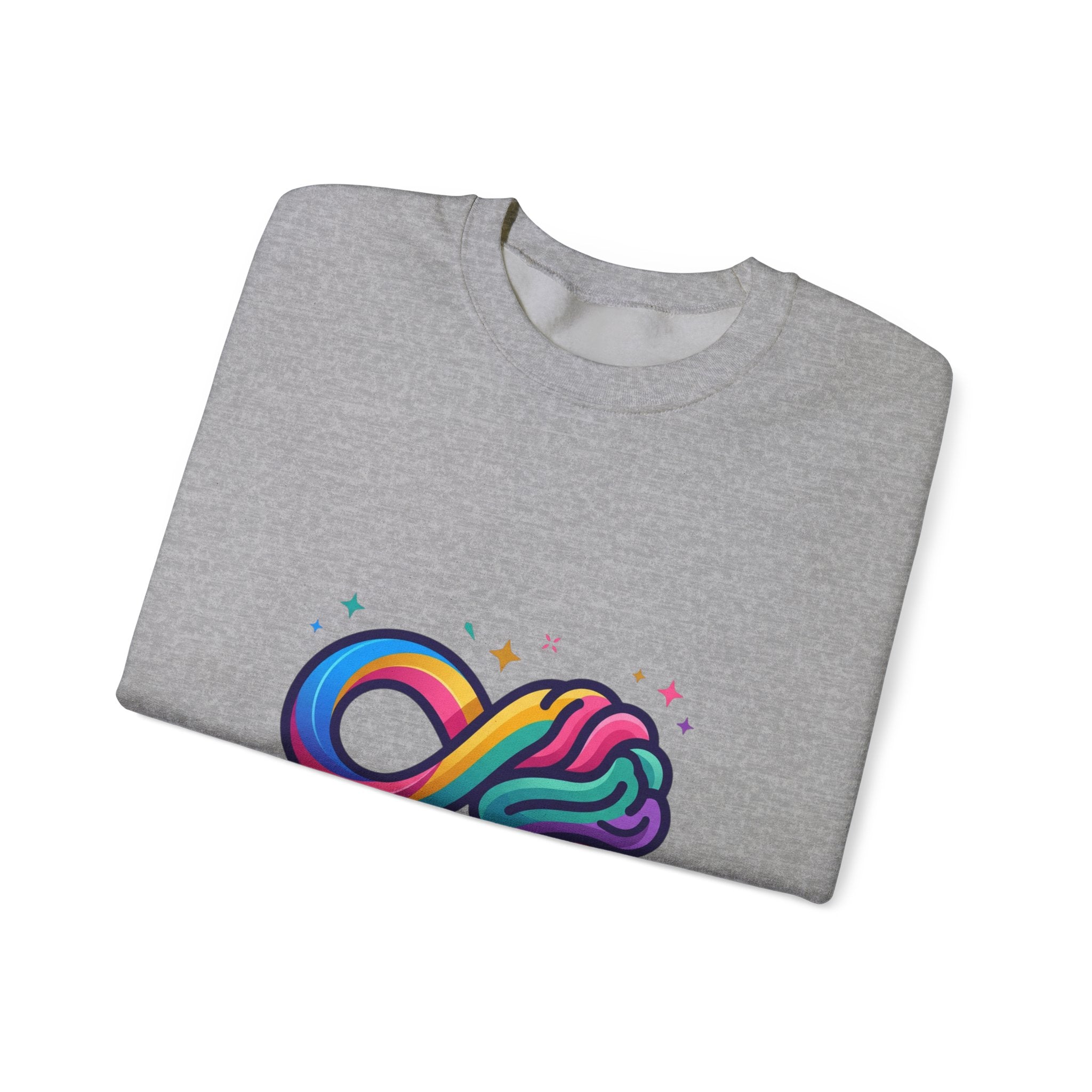 Neurodivergent & Proud Infinity Logo Sweatshirt, autistic pride, affirming