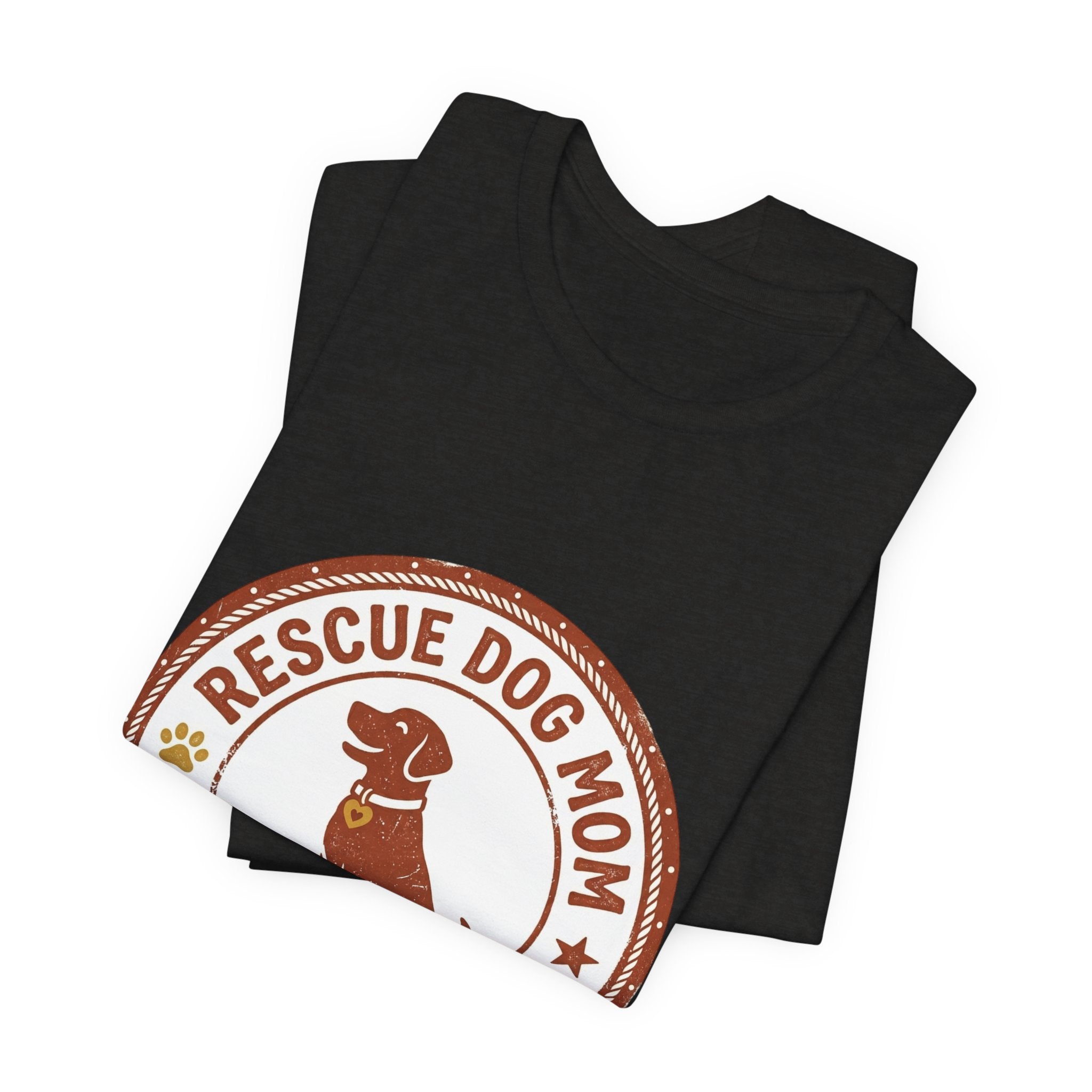 Rescue Dog Mom Tee | rescue pride, fur baby shirt