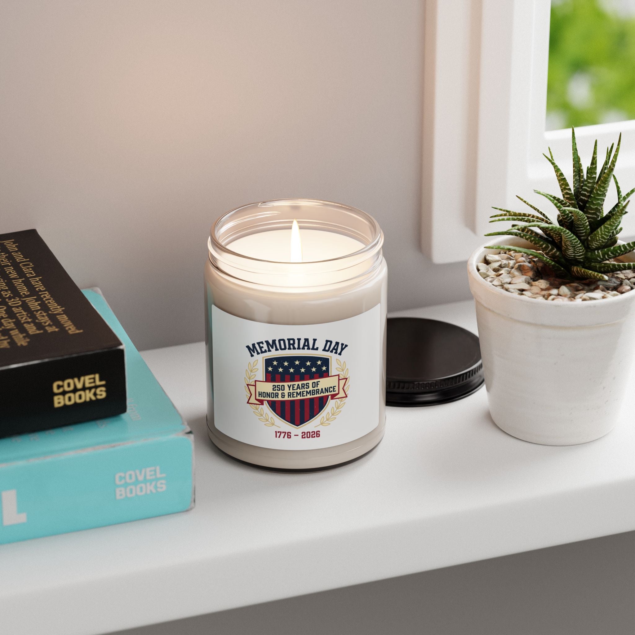 Memorial Day 250 Years Soy Candle | USA 250, 1776–2026, patriotic vintage