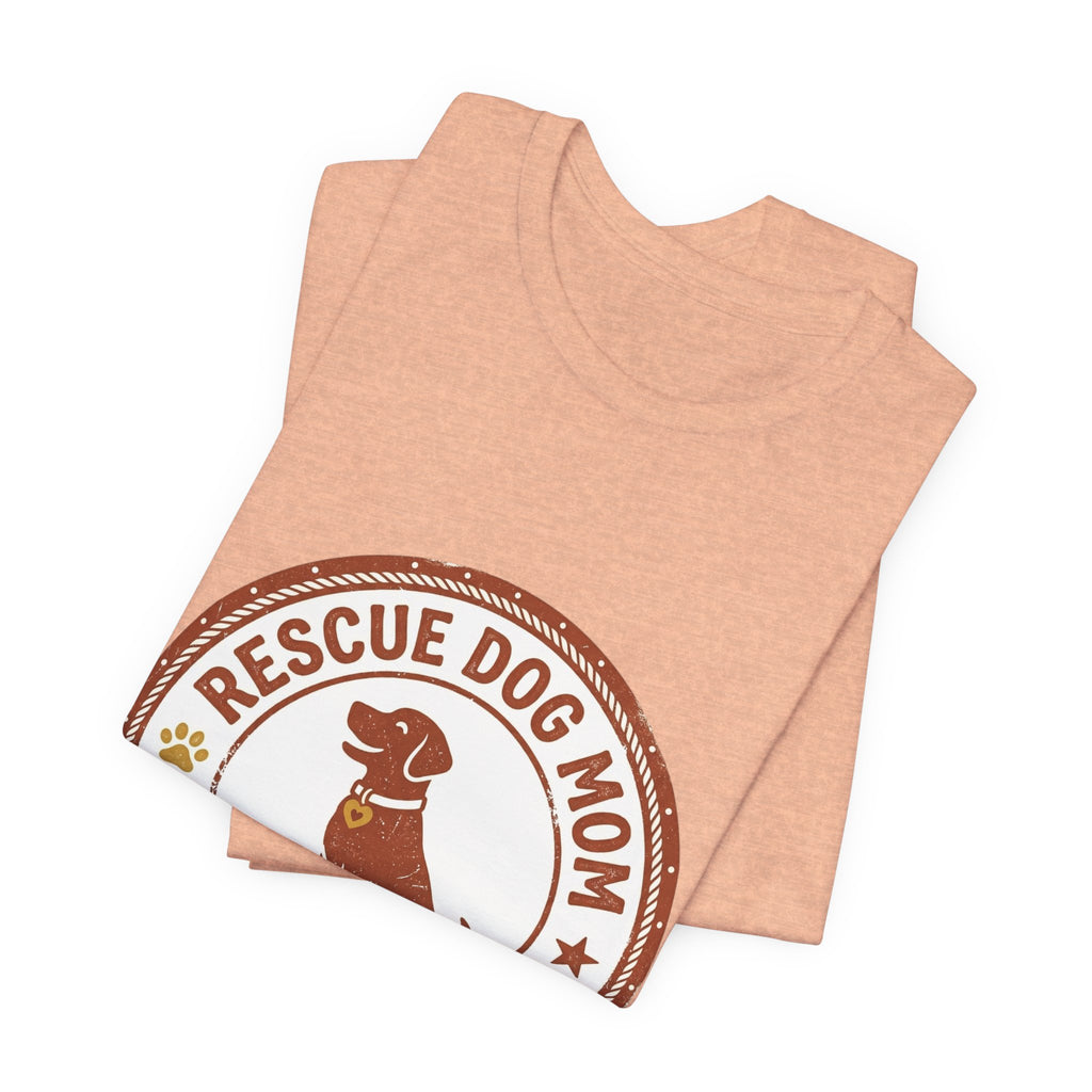 Rescue Dog Mom Tee | rescue pride, fur baby shirt