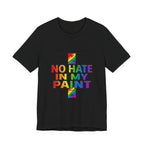 No Hate In My Paint Tee | queer basketball, inclusion, pride protest wear