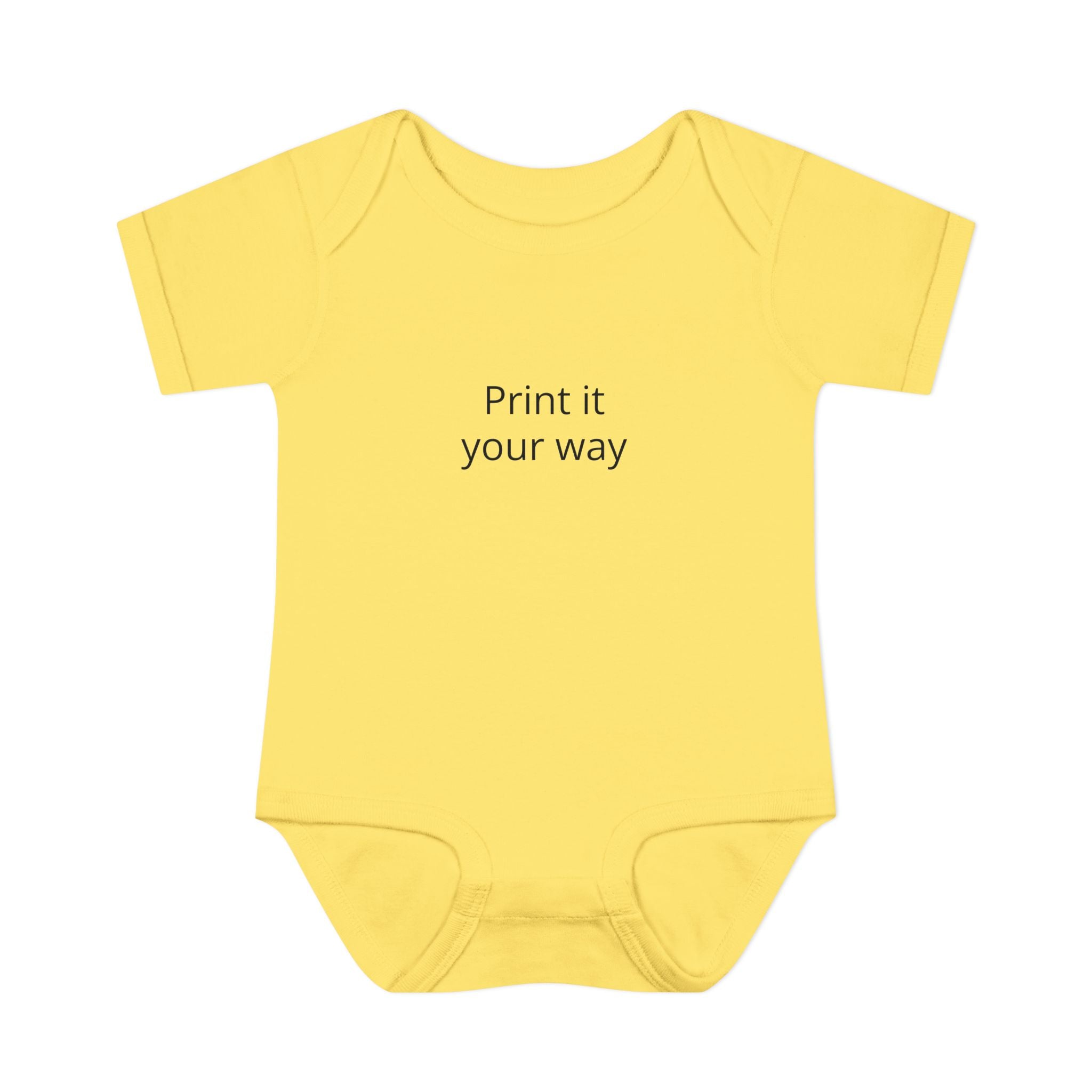 Infant Bodysuit — Customizable Baby One-Piece ("Print it your way")