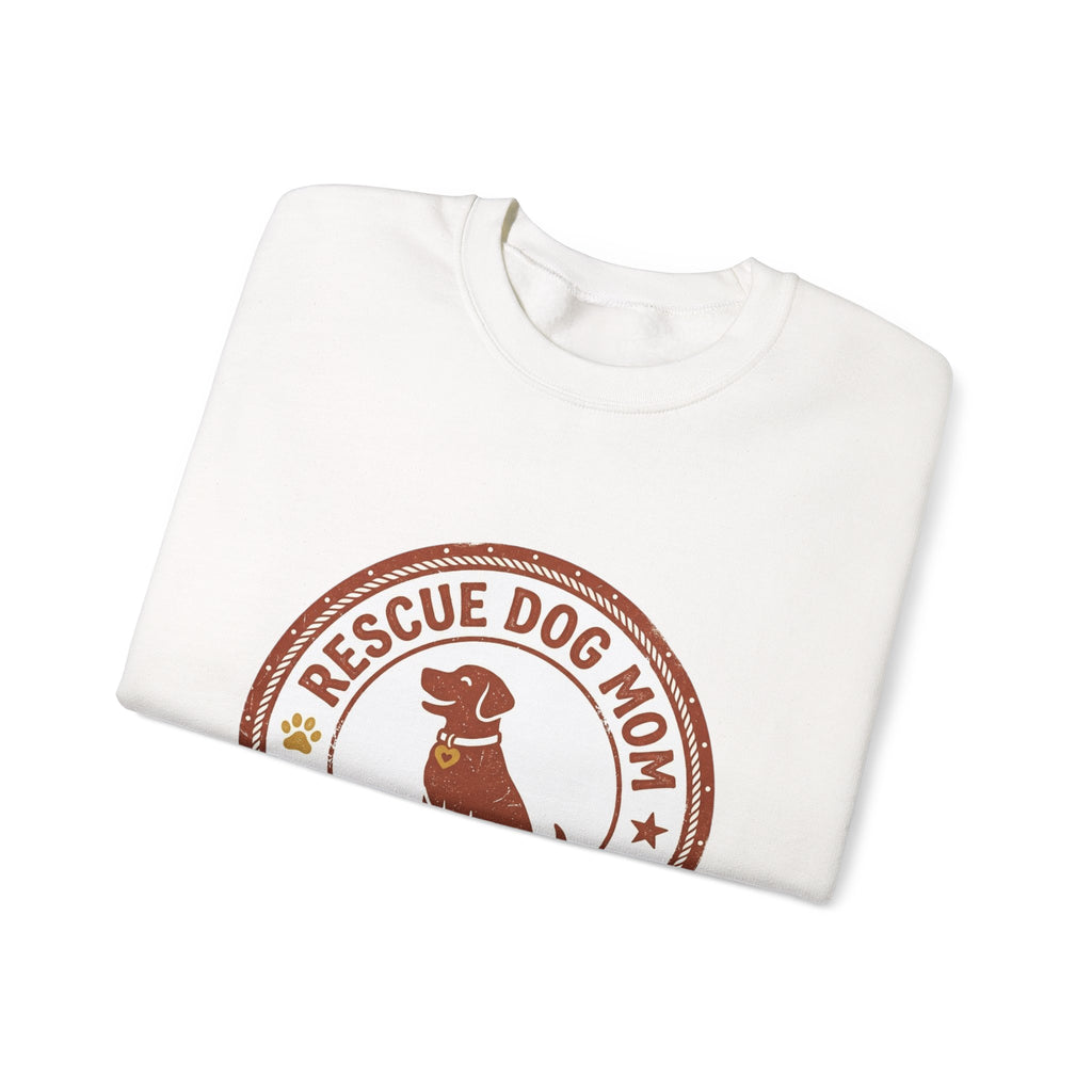 Rescue Dog Mom Crewneck Sweatshirt | rescue pride, fur baby