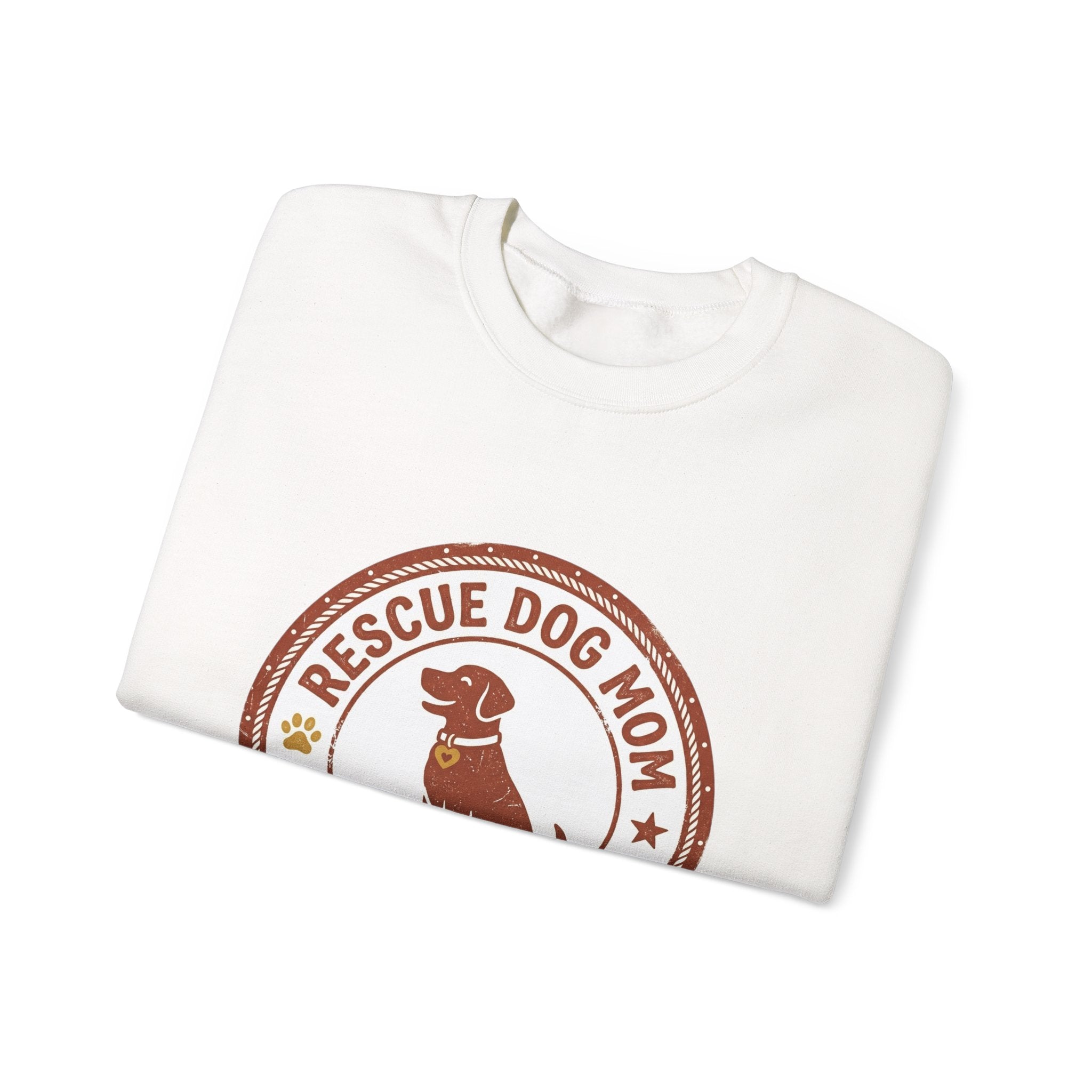 Rescue Dog Mom Crewneck Sweatshirt | rescue pride, fur baby