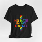 No Hate In My Paint Tee | queer basketball, inclusion, pride protest wear