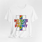 No Hate In My Paint Tee | queer basketball, inclusion, pride protest wear