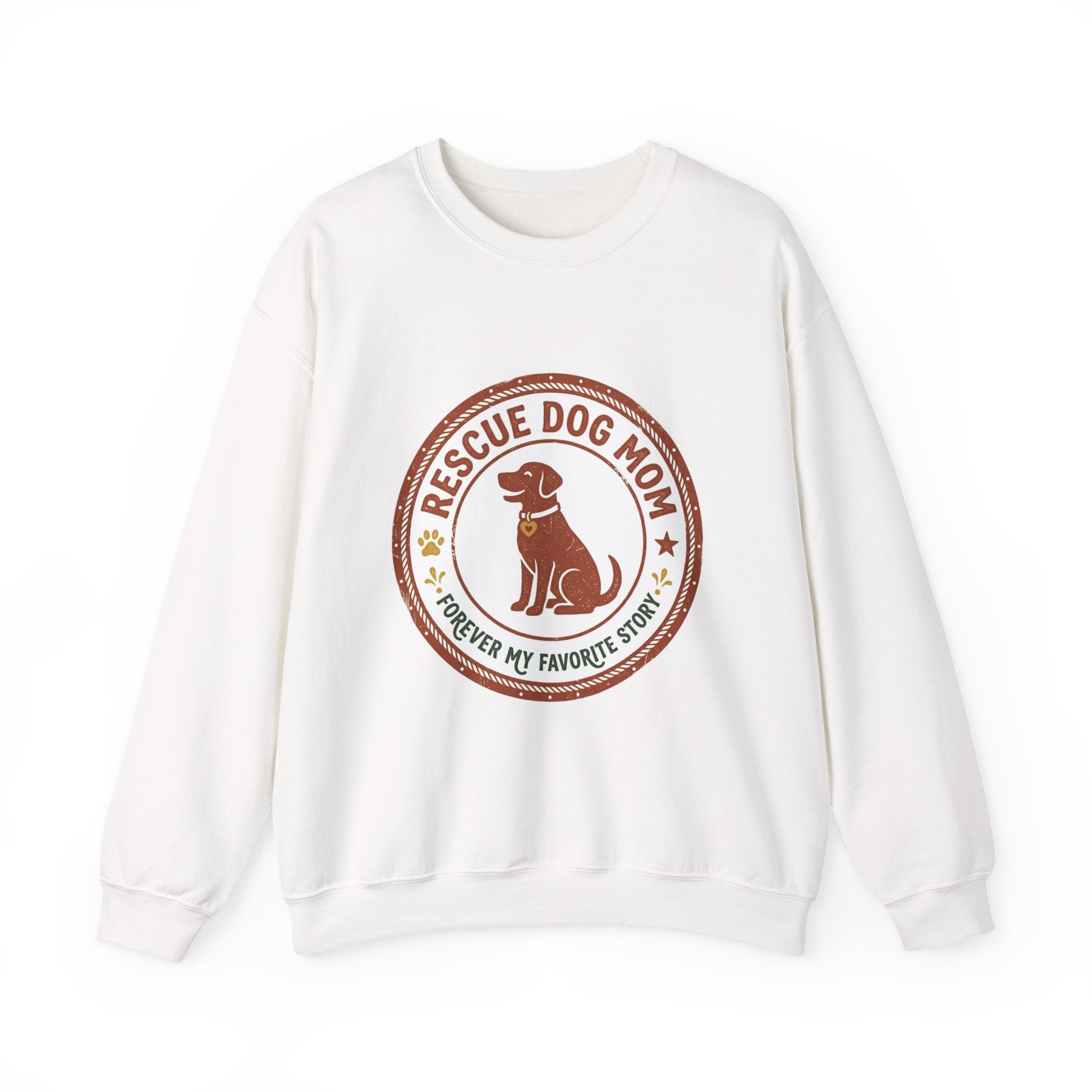 Rescue Dog Mom Crewneck Sweatshirt | rescue pride, fur baby