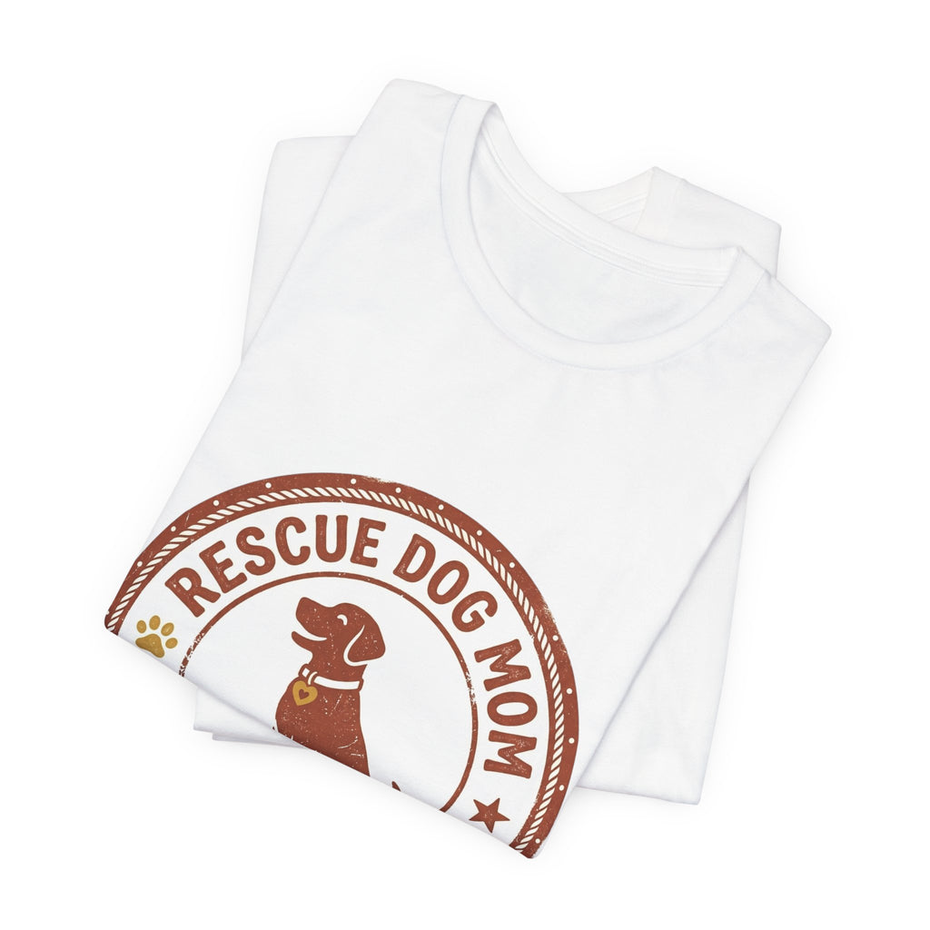 Rescue Dog Mom Tee | rescue pride, fur baby shirt