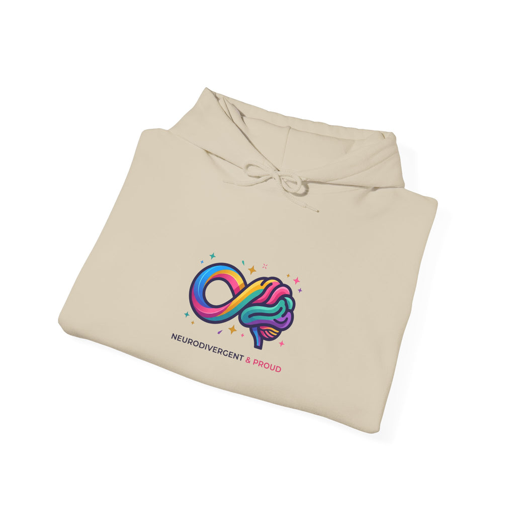 Autistic Pride Infinity Brain Hoodie | neurodiversity, affirming