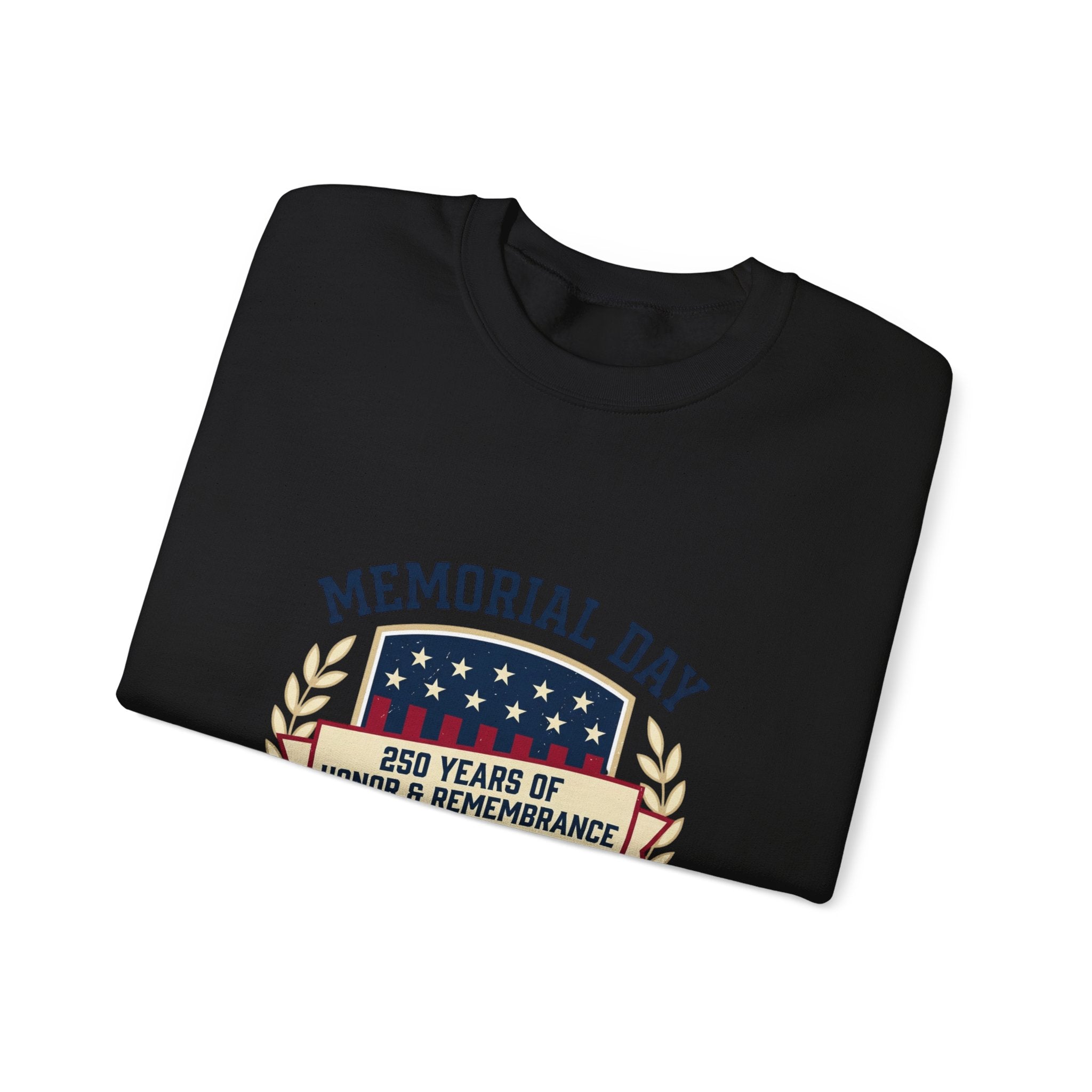 Memorial Day 250 Shield Crewneck Sweatshirt | USA 250, patriotic vintage