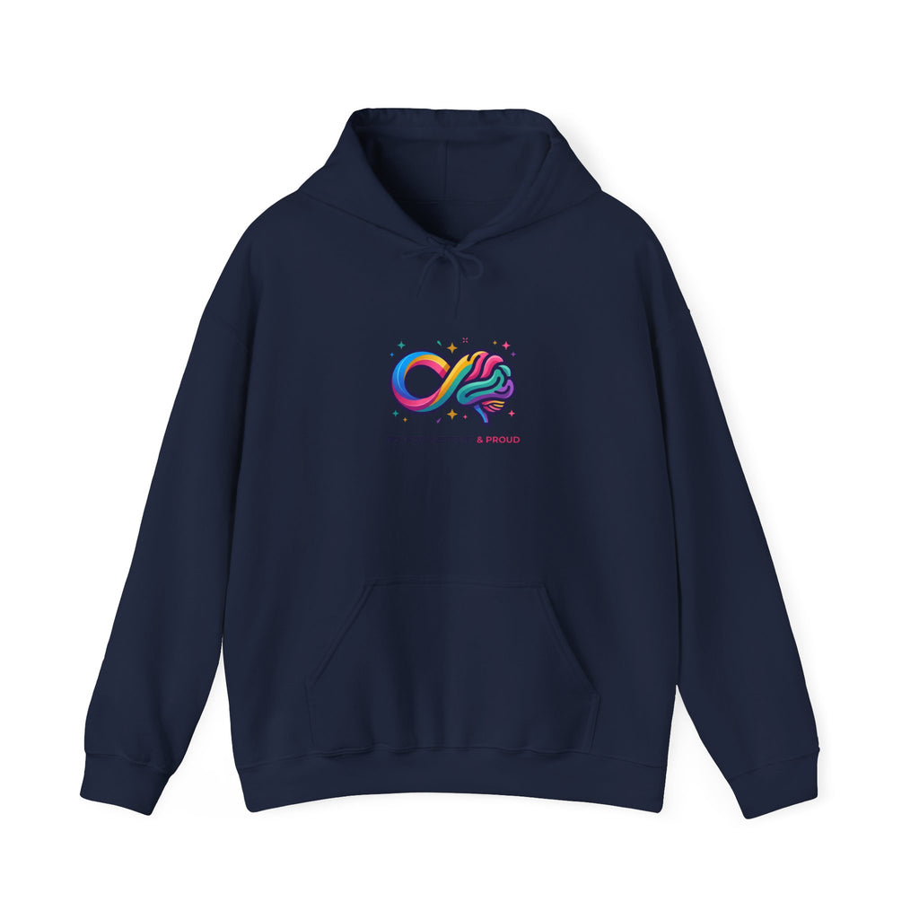 Autistic Pride Infinity Brain Hoodie | neurodiversity, affirming