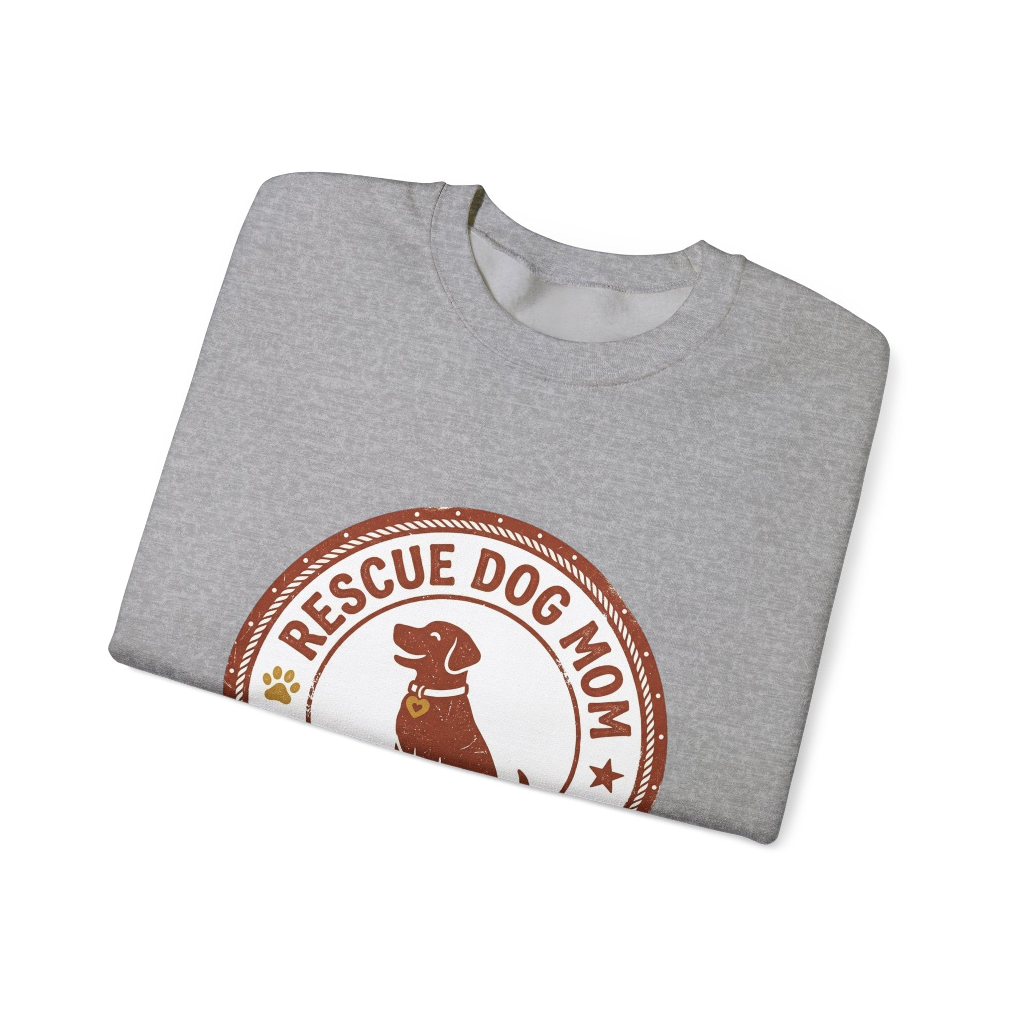 Rescue Dog Mom Crewneck Sweatshirt | rescue pride, fur baby