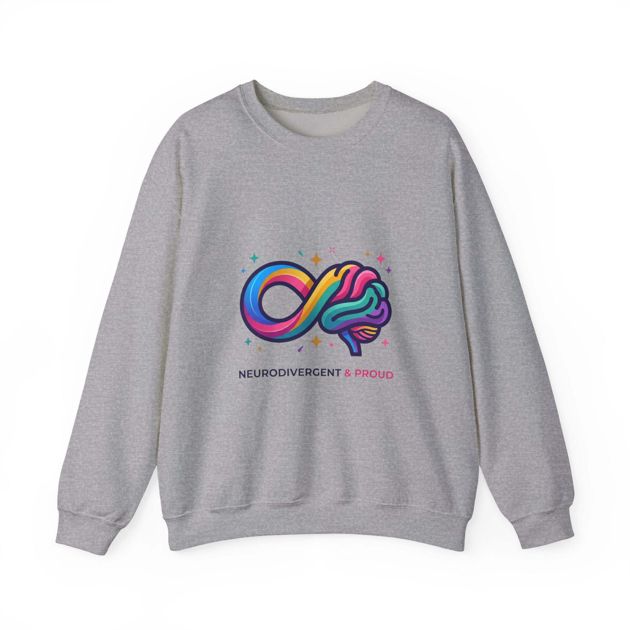 Neurodivergent & Proud Infinity Logo Sweatshirt, autistic pride, affirming