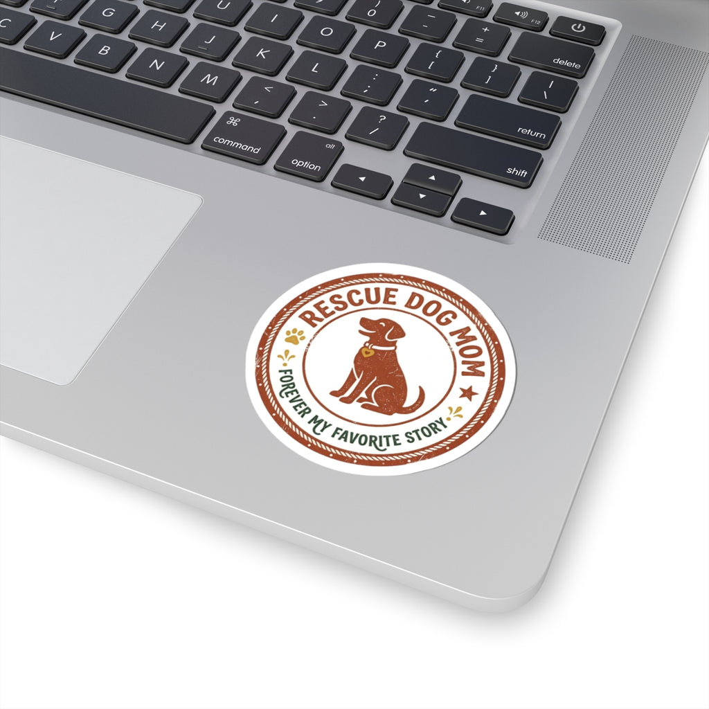 Rescue Dog Mom Sticker | rescue pride, fur baby decal