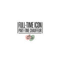 Full-Time Icon Part-Time Chauffeur Sticker | mom life, minimalist mom