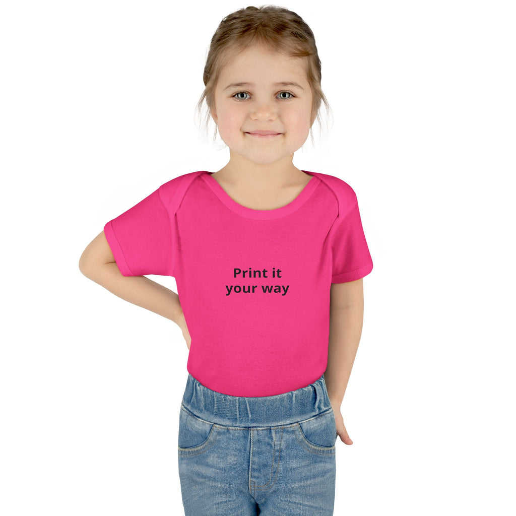 Infant Bodysuit — Customizable Baby One-Piece ("Print it your way")