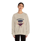Memorial Day 250 Shield Crewneck Sweatshirt | USA 250, patriotic vintage