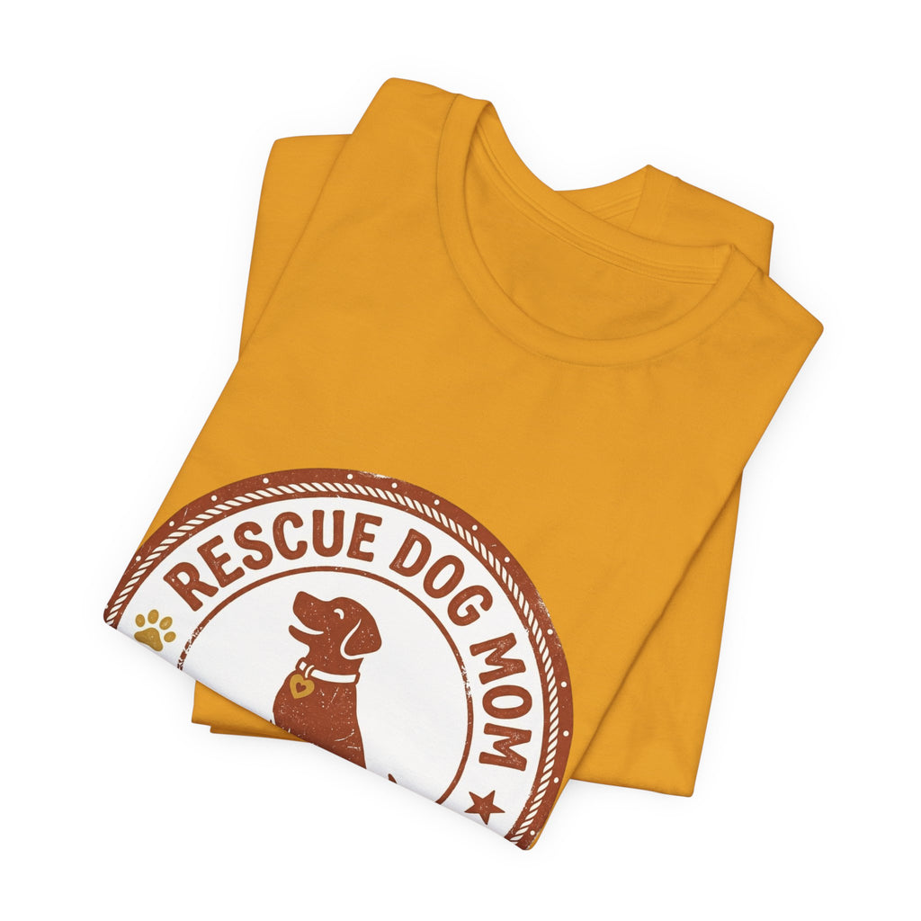 Rescue Dog Mom Tee | rescue pride, fur baby shirt