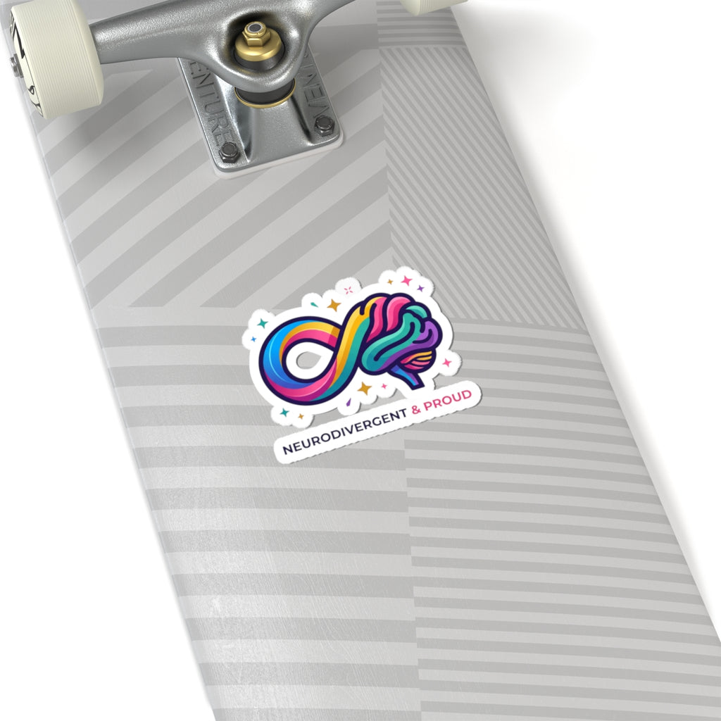 Neurodivergent & Proud Kiss-Cut Stickers | Autistic Pride, Sensory-Friendly